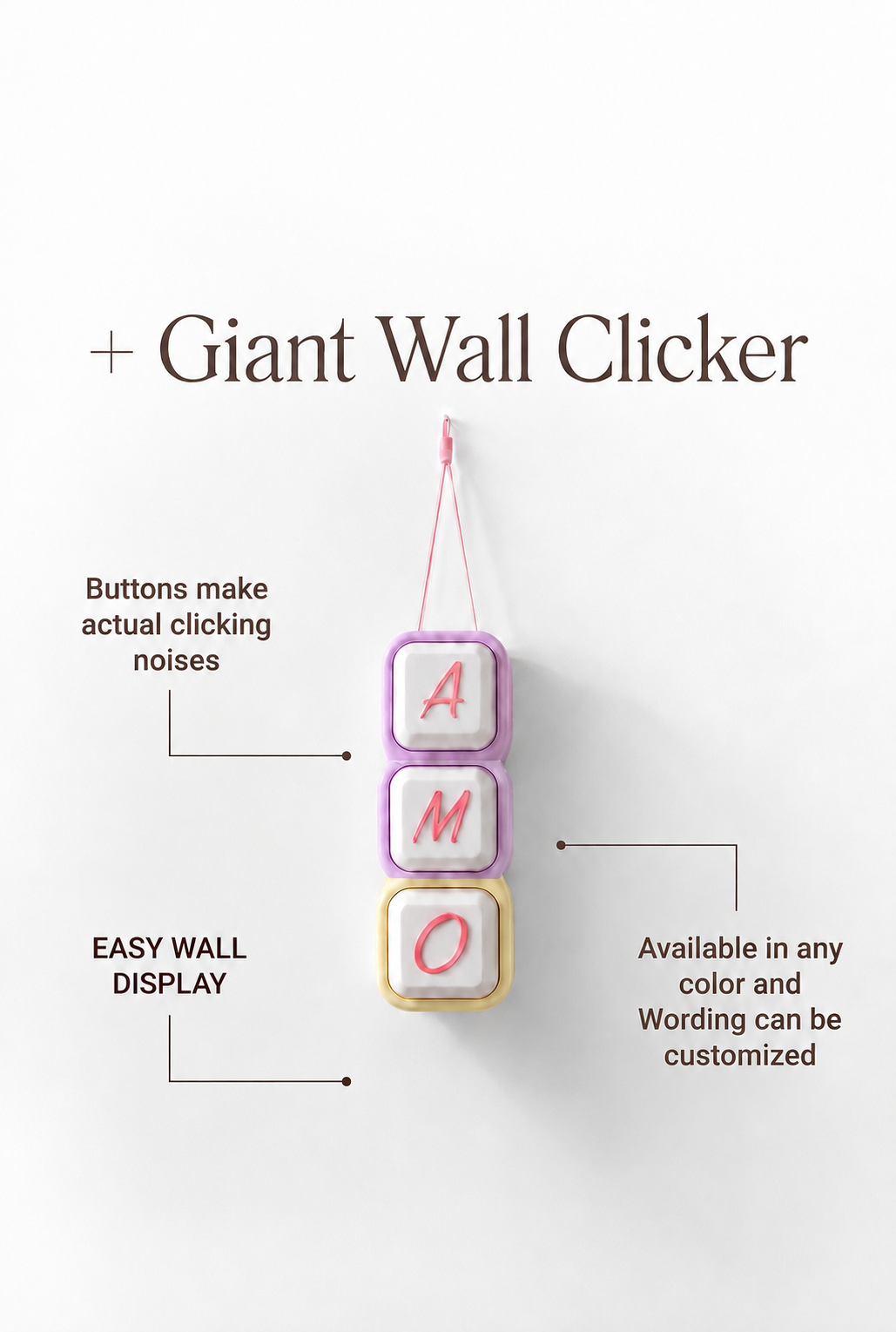 3X BUTTON BUBBLE CLICKER SUPERSIZED