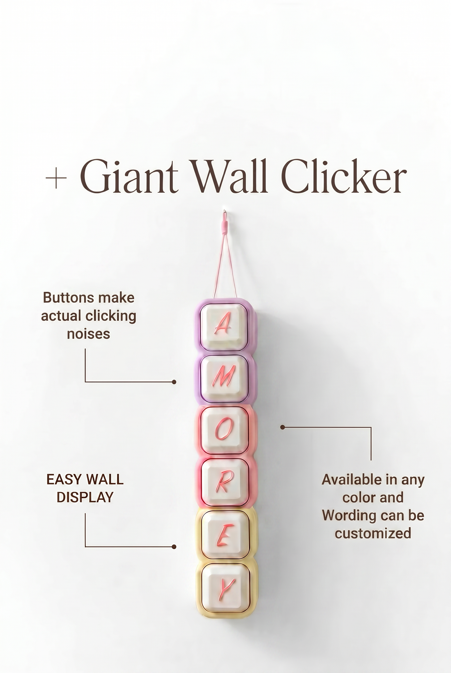 6X BUTTON BUBBLE CLICKER SUPERSIZED