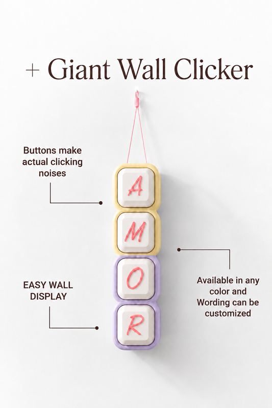 4X BUTTON BUBBLE CLICKER SUPERSIZED